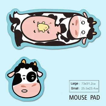Kawaii Karu Cartoon Mouse Pad Suur Kontor Mäng MousePad Puhke Pind Söögituba Laud Kirjalikult Matt Non-slip Desk Pad Sülearvuti