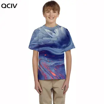 QCIV Brändi Harajuku t-särk lapsed Kunsti Tshirts Vabaaja Värviline T-särgid 3d Lühikesed Varrukad Punk Rock Uus Stiil Suur Suurus