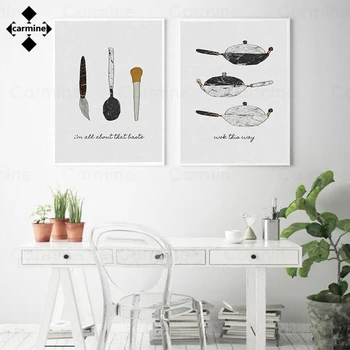 Köögi Seina Art Plakat Põhjamaise Minimalistliku Stiili Lõuend Trükkimine Maali Kodu Sisekujunduses Toiduvalmistamise Nõud Pildid