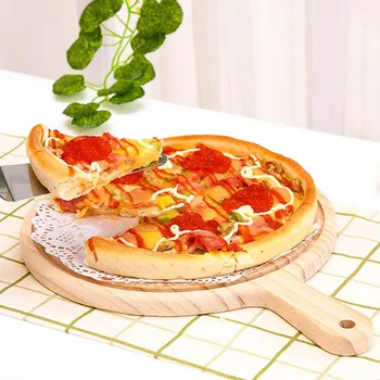 Puidust Pizza Juhatuse Ring Käsi Pizza Küpsetamine Sahtel Pizza Kivi Lõikamine Juhatuse Taldrik Pizza Kook Bakeware Vahendid, 6inch