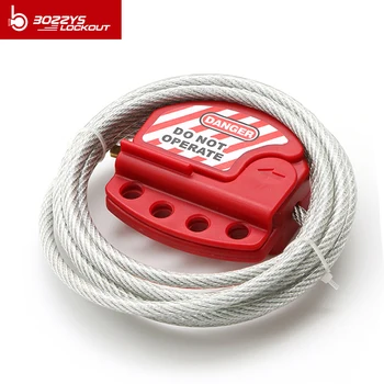 Mitmeotstarbeline punane kaabel töösulg 2 meetrit reguleeritava PVC-Blokeeringuga & Märgistamine Vastavuse Sertifikaat Reguleeritav Ohutus