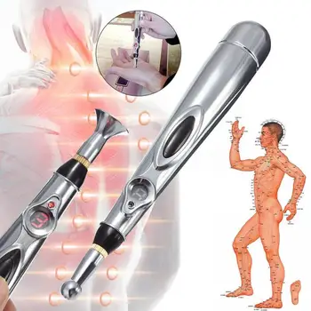 Elektrilised Akupunktuuri Punkti Massaaž Pen Valu Jalg Kaela Taga Keha Elektroonilise Meridian Ravi Massager Energia Juht Pen D1X2