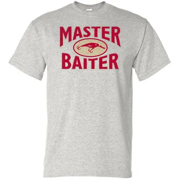 Master Baiter Logo T-Särk Mens Naljakas Kalapüügi Nali Merch Täiskasvanute Huumor Tee Uus Harajuku Tops Mood Klassikaline TEE Särk