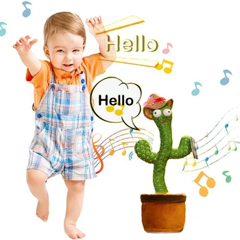 Armas Kaktus -, Plüüš-Mänguasi, Tantsimine Laulmine Elektrilised Mänguasjad Täidisega Taim Mänguasi Lapsepõlve Laul Varajase Hariduse Mänguasi Kodu Kaunistamiseks Raputada