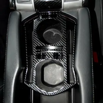 Aastateks 2016-2020 Honda Civic süsinikkiust Interjööri Konsooli Ladustamise Kasti Sisekujundus Koos USB Center Console hoiukarpi Auto Tarvikud