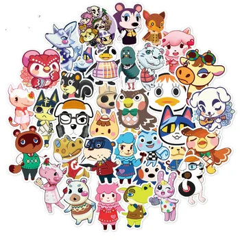50tk Animal Crossing Kleebised Cartoon Armsad Loomad, Lapsed, Klassikaline Mänguasi Kingitus Kleebis Sülearvuti Kitarri Kohver Külmkapp Rula