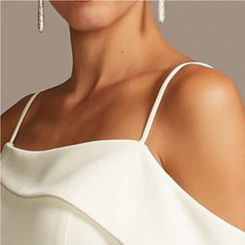 Asümmeetriline Maha Õla Mantel Kleit Kaste Õla, Spagetid Rihmad Backless 2021 Uus Disain Mood Glamuurne Õhtu Kleit