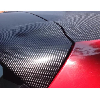 Sunice Kõrge Läikiv 4D Must Carbon Fiber Vinyl Auto Sõiduki Wrap Film Leht autokere, Auto Interjöör Decor Kleebis Õhu Mull Vaba