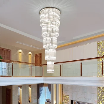 Kulla läige sala jantar cristal lamp, Peatamise lampadario crystal led-lühter