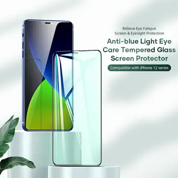 ROCK Karastatud Klaasist Screen Protector Anti-Sinine Valgus Silmade Kaitse Screen Protector For iPhone 12/12 Pro/12 Pro Max/12 Mini