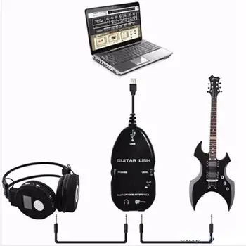 Guitar Cable Audio USB Link Interface Adapter For MAC/PC Muusika Salvestamise Tarvikud Guitarra Mängijad Kingitus