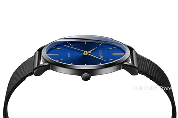 2021 minimalistlik meeste mood ultra-õhuke kellad lihtne paari äri roostevabast terasest net quartz watch Relogio masculino