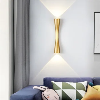 Väljas LED Seina lamp Kaasaegne minimalistlik elutoas TV Taust seinavalgusti Isiksus Loominguline Vahekäiguga Luksus seina lamp