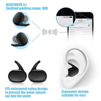 TWS Y30 5.0 Bluetooth Kõrvaklapid 1.38 Tolline Veekindel Traadita Kõrvaklapid, In-Ear Kõrvaklapid Müra Tühistamises Peakomplekti, Sport