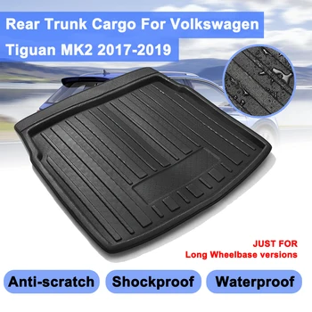 Auto Lasti Liner Vaiba Volkswagen VW Tiguan MK2 2017 2018 2019 Boot Plaat Taga Pakiruumi Kate Matt Matt Floor Kick Pad
