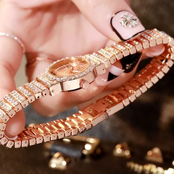 2020. aasta Mood naiste vaata teemant kuld vaadata daamid top luksus brändi daamid Vabaaja Naiste Käevõru Kellad relogio feminino