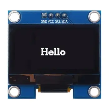 1.3 tolline OLED moodul Valge/Sinine IIC I2C Suhelda värv 128X64 1.3