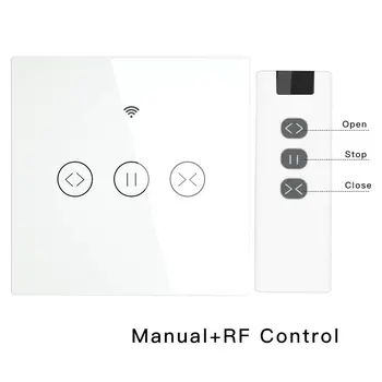 Aruka Elu WiFi-rf Smart Touch Kardina lüliti Rulood rullkardinate ukse Lüliti 1 RF puldiga mitu lülitid Alexa