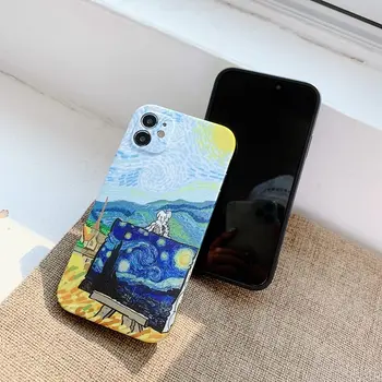 Abstraktne Van Gogh õlimaal telefon case for iPhone 11 12 mini Pro MAX graffiti art iphone tagakaas XS X-XR 8 7 Pluss capa