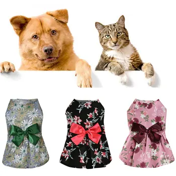 2021 Uus Mood Pilduma Lemmikloom Kass Kleit Trükitud Koerad Seelik Väikeste Ja Keskmise Kass Koera Riided Lemmikloomatarbed Koer Chihuahua Seelikud Kuum