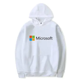 Google ' i Microsofti logo trüki SEE unisex kapuutsiga dressipluus dressipluus mood pikkade varrukatega lahe lahti vabaaja-suurpärase streetwear