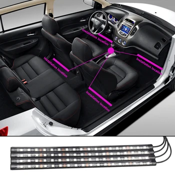 Auto põrandamatid LED Ümbritseva Valguse Universaalne FootPad Auto Vaip Sobib 98% Mudel MG GT Auto Salongi Tarvikud