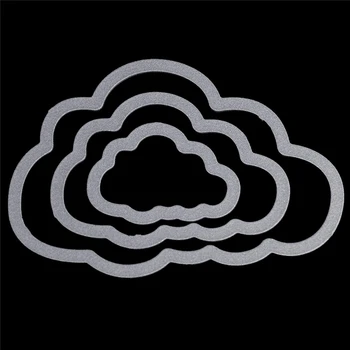 K5DC Pilvede Kuju Süsinik Terasest Lõigatud Lõikamine Die Šabloon DIY Külalisteraamatusse Album Käsitöö Kaart