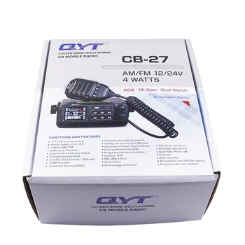 QYT CB-27 CB Raadio 26.965-27.405 MHz, AM/FM 12/24V 4 W LCD Ekraan Shortware Kodanik Bänd Multi-Normide Sink Mobiilne CB Raadio CB 27