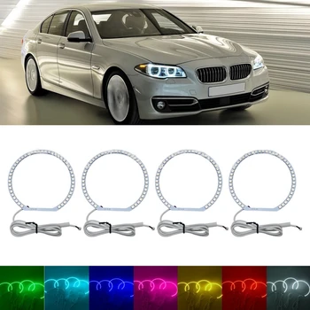 Eest-BMW 3 5 7 E36 E38 E39 E46 Projektor Tarvikud Esitulede Multi-Värviline RGB LED Angel Eyes Halo Ring Kaugjuhtimispult