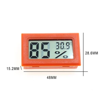 Mini Digitaalne Temperatuuri Mugav Andur Õhuniiskuse Mõõtja Anduri Külmiku Termomeeter Mini Hygrometer Kaasaskantav LCD-Näidik