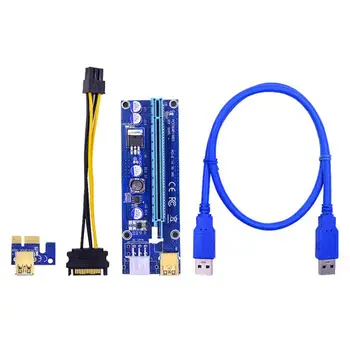 Universaalne 009S PCI-E Plug Mängida USB3.0 PCI-E 1X kuni 16X Ärkaja Kaardi Express Pikendus Kaabel Kaevur