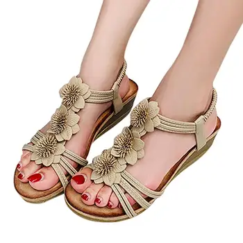 SNURULAN Sandaalid naistele suvel bohemian non-slip sandaalid wedge kingad, sussid rand kingad buty damskie sandalia feminina