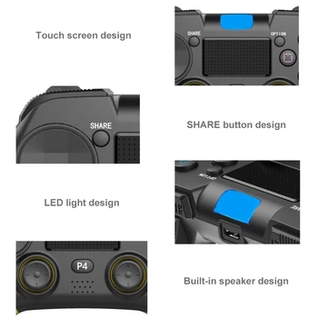 Eest PS4 Kontroller Bluetooth-Vajutage Ekraani PS4 Konsool Playstation Dualshock 4 Gamepad