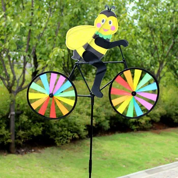 Armas 3D-Loomade Bike Tuuleveski Tuul Vurr Whirligig Aias Muru Hoovis Decor Mänguasi Kingitus Poisid Tüdrukud Beebi