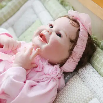 NPK Uus Smiley nägu bebe uuestisündinud nukk Mudel Imiku Sünni Baby silikoonist Mannekeeni Jõulud Holiday Kingitus