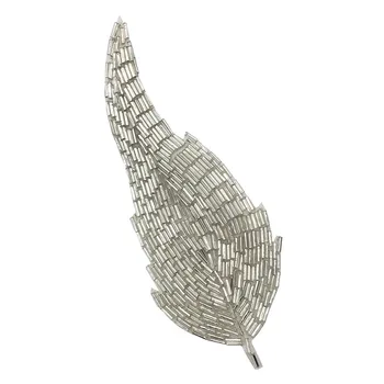 Suur pärlitest tikand leaf paiga peace plaastrid mütsid, kott märgid applique plaastrid riided HA-2825