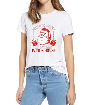 Graafiline Santa Seal on Mõned Ho Hos See Maja jõulukingiks Meeste Naljakas Mood Top Tee Kingitus Top