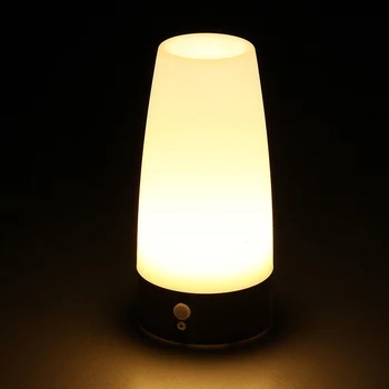 Energiatõhus PIR Liikumisandur LED Night Light Lamp on/OFF/AUTO Akuga Öö Lampi Sisseehitatud Valgus Sensor