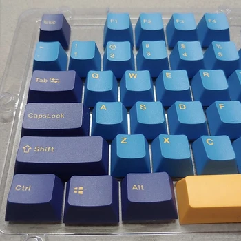 1 Set/123 Võti PBT Keycap Kahe-värvi protsess OEM kõrgus Isikupärastatud Sinine, lilla Keycap Mehaanilise Klaviatuuri