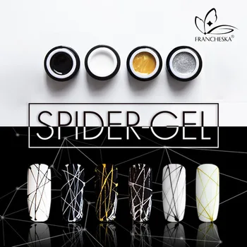 Küünte Geel Spider Rida Küüned Art Gel Polish UV-Värvid, Maalimine Geeli Küünte poola Spider Geel-Lakk Web Kleepsud Geeli poola QBMY
