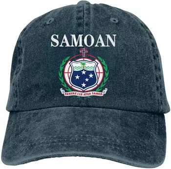 Samoa Embleemi Samoa Lipu Sport Denim Ühise Põllumajanduspoliitika Reguleeritav Unisex Plain Pesapalli Kauboi Snapback Müts