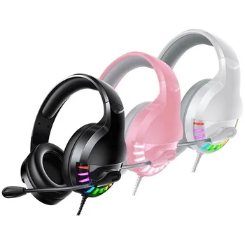 Wired Gaming Headset Surround Sound Stereo Juhtmega Kõrvaklapid, USB Mikrofon, Kõrvaklapid, PC Sülearvuti PS4 Xbox