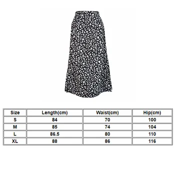 2021 Seksikas Leopard Wrap Seelik Prindi Sifonki Split Seelik Casual Fashion Pikad Seelikud Naistele Kevad Suve Riideid Lukuga Elegantne