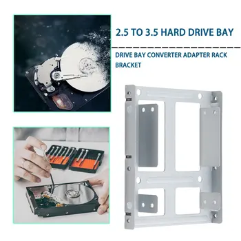 Alumiiniumist 2-Bay 2.5 Tolline SSD HDD Kõvaketas 3.5 Tolline Drive Bay Konverteri Adapter Rattahoidja Konsool, Millel on 12 Kruvid