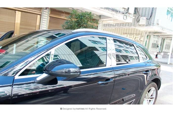 Roostevabast terasest auto akna ees trimmib jaoks porsche macan 2016 2017 2018