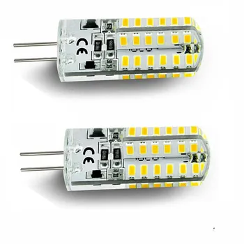 Mini G4 Led Lamp 3W 12V/AC220V 3014SMD 42led Silikoon Lamp Warm white/Valge l 360-Kraadise Nurga all LED Valgus