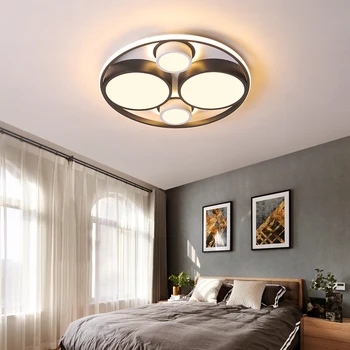 Laes lühter led-elutuba, magamistuba lae lamp 220 V intelligentne dimm siseruumides lihtne nelinurkne valgustus