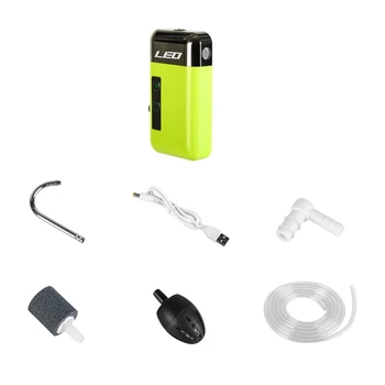 Väljas Kalapüügi Hapnikuga Õhu Pump Kaasaskantav Smart Induktsioon LED Light USB Intelligentne Sensor Vee Hapniku Pump