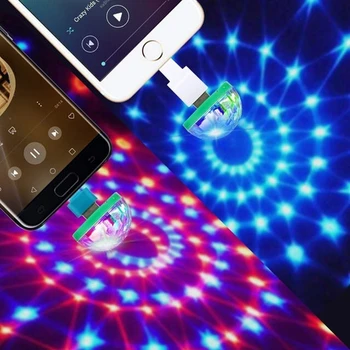 Mini-USB Laser Kerge Muusika Lava Valgus Show Club Disco DJ Light Laser Projektor, Heli Kontrolli Kristall Magic Ball Toime Tuled