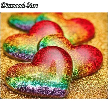 Diamond Tikandid Armastus referaat ,5d Diy Diamond Maali ristpistes täis Square Diamond Mosaiik Kodu Kaunistamiseks